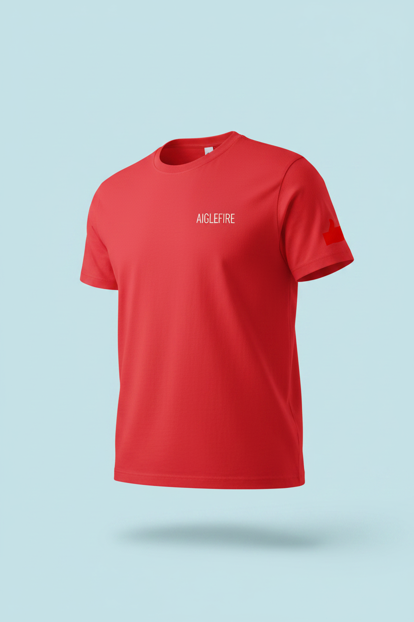Aiglefire rouge minimaliste